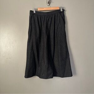 Vintage Liz Claiborne Wool Dark Gray  Women's Skirt
